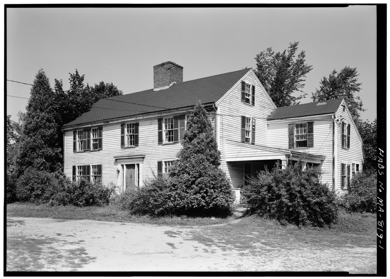 File:SOUTHEAST VIEW OF EXTERIOR - Samuel Brooks House, North Great Road (State Route 2A), Concord, Middlesex County, MA HABS MASS,9-CON,12-1.tif