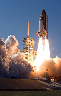 Space Shuttle Discovery lifts off on mission STS-124.