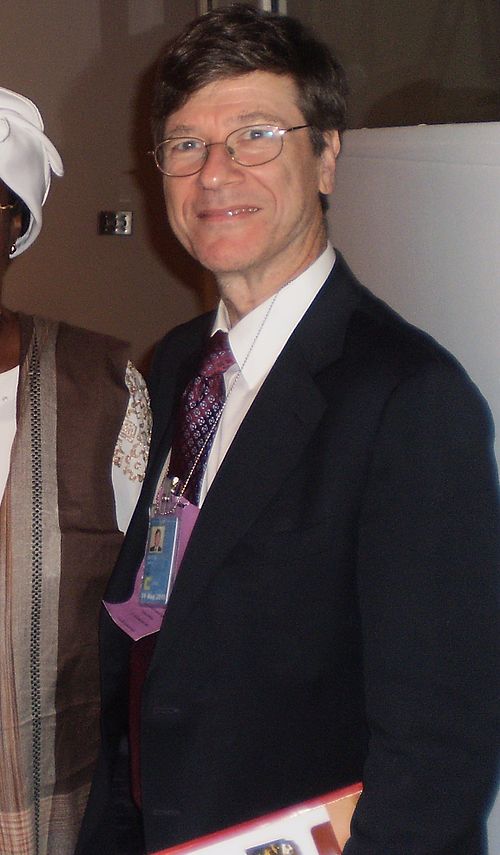 Sachs at a UN meeting in 2009