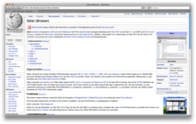 Safari 4 (pictured) was the first version that had entirely passed the Acid3 rendering test. Safari4 osx.png