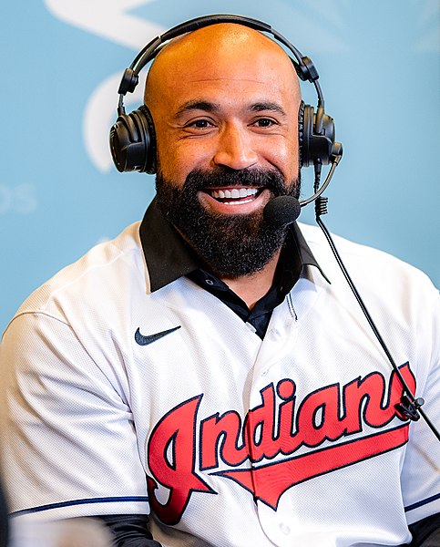 León with the Cleveland Indians in 2020