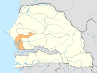 Розташування регіону на мапі Сенегалу