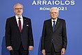 Sergio Mattarella and Latvian President Levits at the 16th Arraiolos meeting (2).jpg