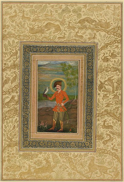 File:Shah ʿAbbas I hawking, Mughal India, late 17th century.jpg