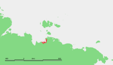 Location of Makar Island in the Laptev Sea.