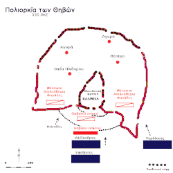 Облога Фів: схема розташування сил