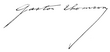 firma di Gaston Thomson