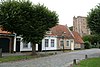 Witgepleisterd woonhuis