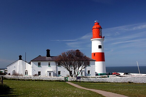 Souter Lighthouse between South Shields and Whitburn