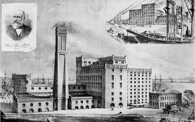 Claus Spreckels Suger Factory in Potrero Point in 1892