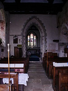 St Mary's Church, West Chiltington - nave and chancel arch St Mary's Church West Chiltington - nave.jpg