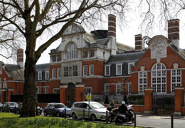 Main building of the school in Brook Green area