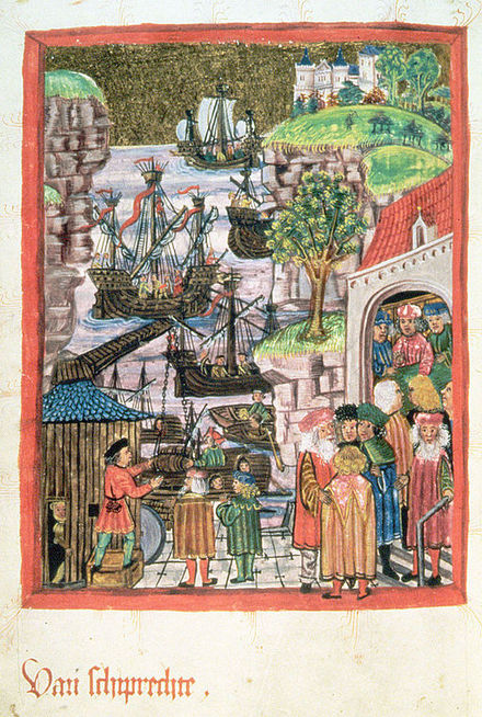 Foundation of the alliance between Lübeck and Hamburg in the part about ship law (Van schiprechte) in the Hamburg city right from 1497.