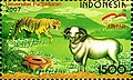 Tiger Panthera tigris Sheep Ovis ammon aries Rafflesia