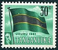 Stamp of Tanganyika - 1961 - Colnect 315196 - National flag.jpeg