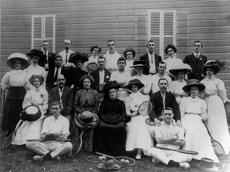 File:StateLibQld 1 139455 Group portrait of a tennis party at Clayfield, Brisbane, 1900-1910.jpg