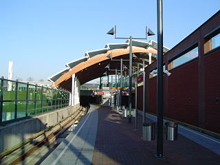 <span class="mw-page-title-main">Troelstralaan metro station</span> Metro station in Schiedam, Netherlands