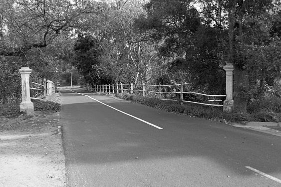 Steenebrug built by the Dutch in 1691, historic gateway to the Cape colony's second oldest town of Stellenbosch on the old wagon road from Cape Town