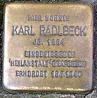 Stolperstein für Karl Radlbeck