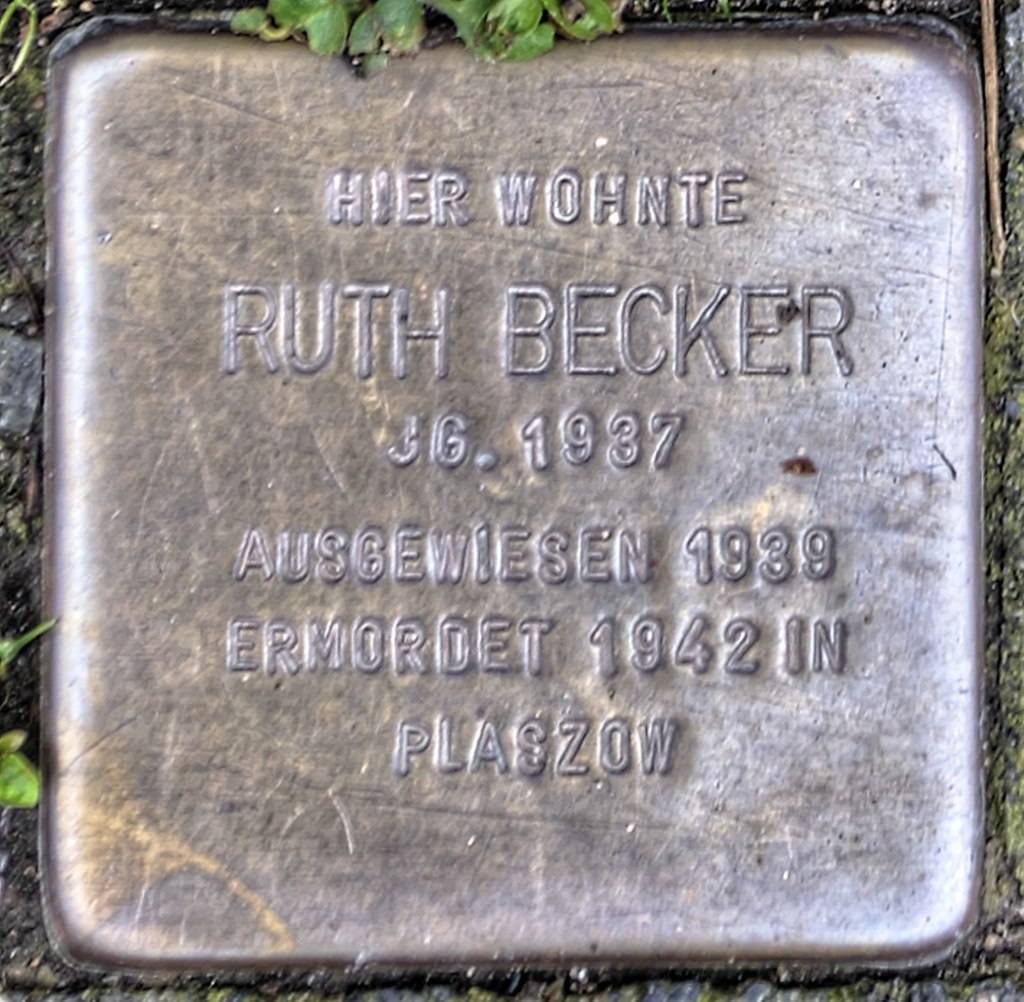 Stolperstein Remscheid Brüderstraße 3 Ruth Becker.jpg