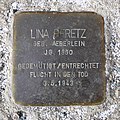 Stumbling block for Lina Peretz, Elsasser Strasse 8, Chemnitz.JPG