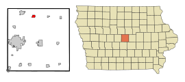 Story County Iowa Incorporated and Unincorporated areas Roland Highlighted.svg