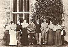 The sons and daughters of Sir Richard Strachey and Lady Macdonald. Dorothea is the second from the left.