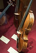 Detail of Ole Bull Stradivarius violin (1687)