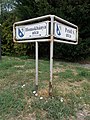 Street signs, Petőfi Sándor Street and Homokbánya Street, 2020 Diósd.jpg