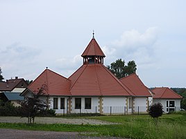 Village community center in town