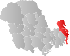 Kart over Tønsbergregionen