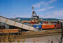 Tasmania Logging 20 Woodchip at Burnie.jpg