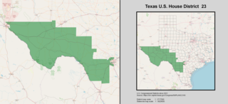 <span class="mw-page-title-main">Texas's 23rd congressional district</span> U.S. House district for Texas