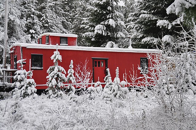 The Cabin Creek "Inn" - Great timing, really shows how someone waited for the right time of year to photograph this image.