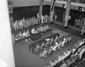 The Japanese Southern Armies surrender at Singapore on 12 September 1945. General Itagaki surrendered to the British represented by Lord Mountbatten at Municipal Hall, Singapore.