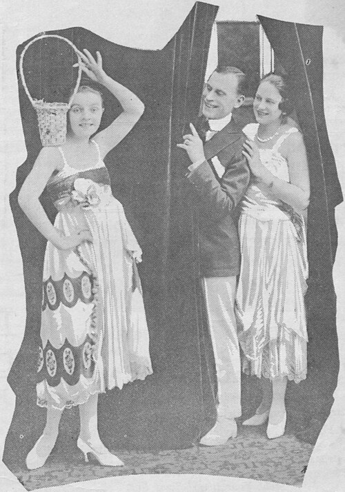 As a young vaudevillian, Lightner (left) partnered with the longtime vaudeville team of Theodora Lightner (from whom she took her stage surname) and N