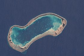 Image satellite de Nukulaelae.