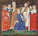 Die Krönung Philipp Augusts im Beisein Heinrichs II. von England