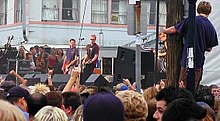 The Offspring performing in 2001