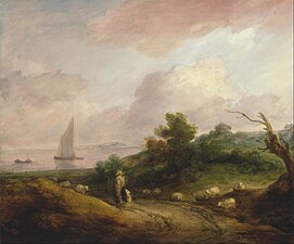 Coastal Landscape with a Shepherd and His Flock (~1783–84)