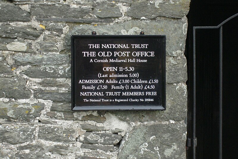 File:Tintagel Old Post Office (Sign).jpg