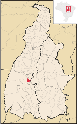 Localização de Nova Rosalândia no Tocantins