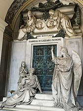 Santo Varni, pomnik nagrobny rodziny Lazzara Patrone (1876)