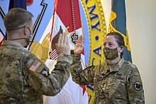 Jody J. Daniels is sworn in as the Chief of Army Reserve on 28 July 2020. U.S. Army Reserve receives new commanding general, Chief Army Reserve 200728-A-MP372-426.jpg