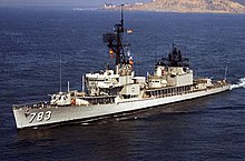 Gurke after her FRAM I-modernization. USS Gurke (DD-783) underway, circa in the early 1970s.jpg