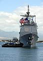 L'USS Port Royal en escale à Pearl Harbor (2 mai 2008)