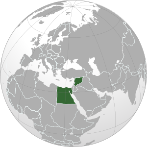 Карта Объединённой Арабской Республики