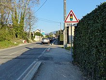 Panneau annonce feu tricolores - A17