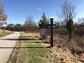 Valley Forge Park Entrance Sign from the River trail