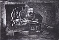 Weaver at the Loom, Pencil, pen and ink, 1884, Kröller-Müller Museum, Otterlo (F1134)